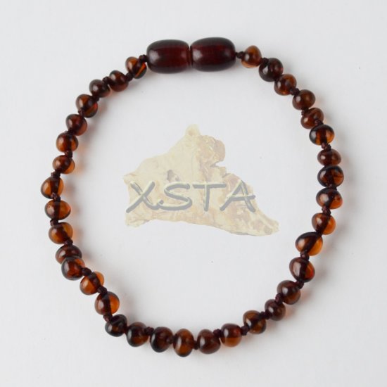 Amber bracelet baroque small beads